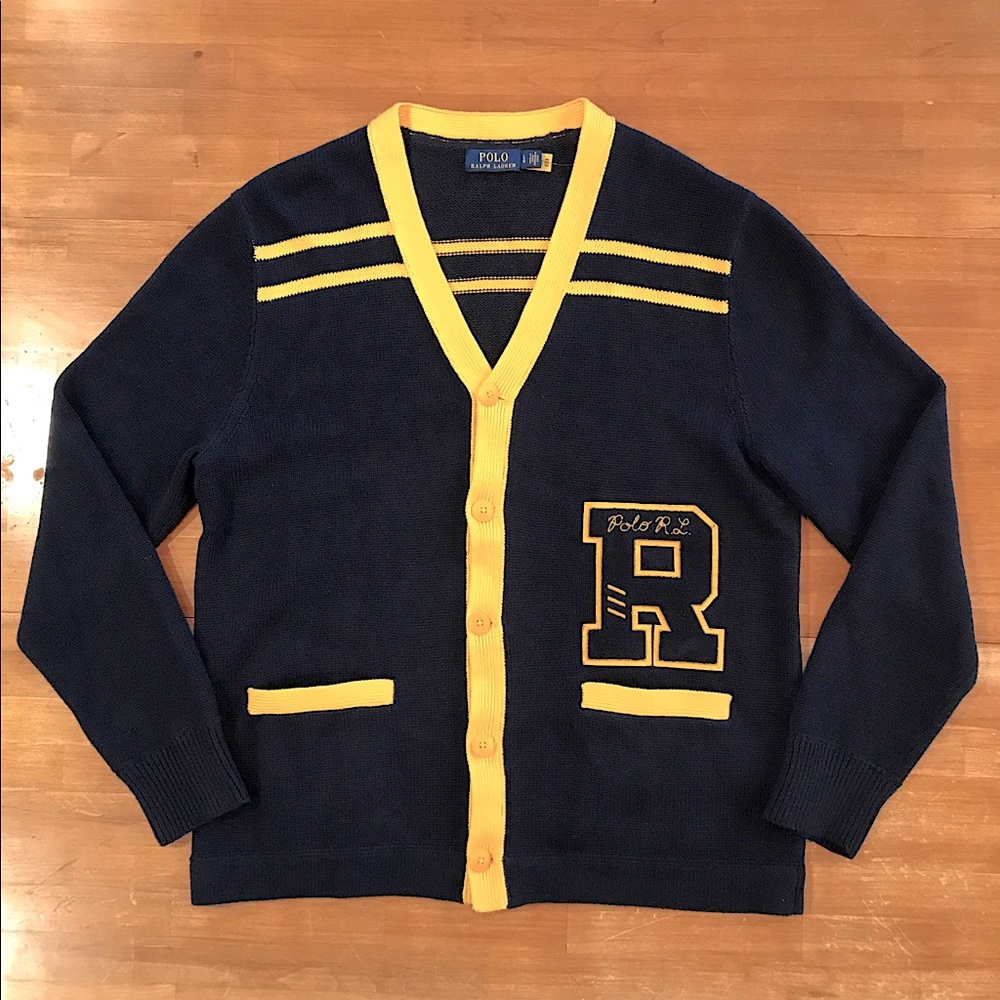 POLO RALPH LAUREN Cardigan Letterman Sweater
